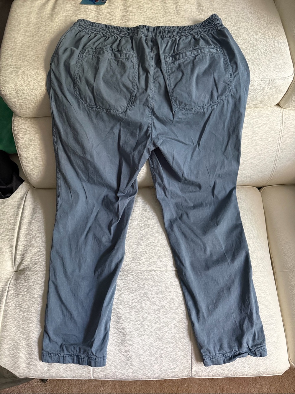 Classic women’s Elastic-Waist Casual Pants in Slate Blue